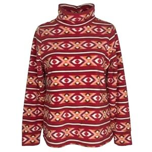 Mountain and Isles Fleece Sweater Women's Size large Multicolor Pullover